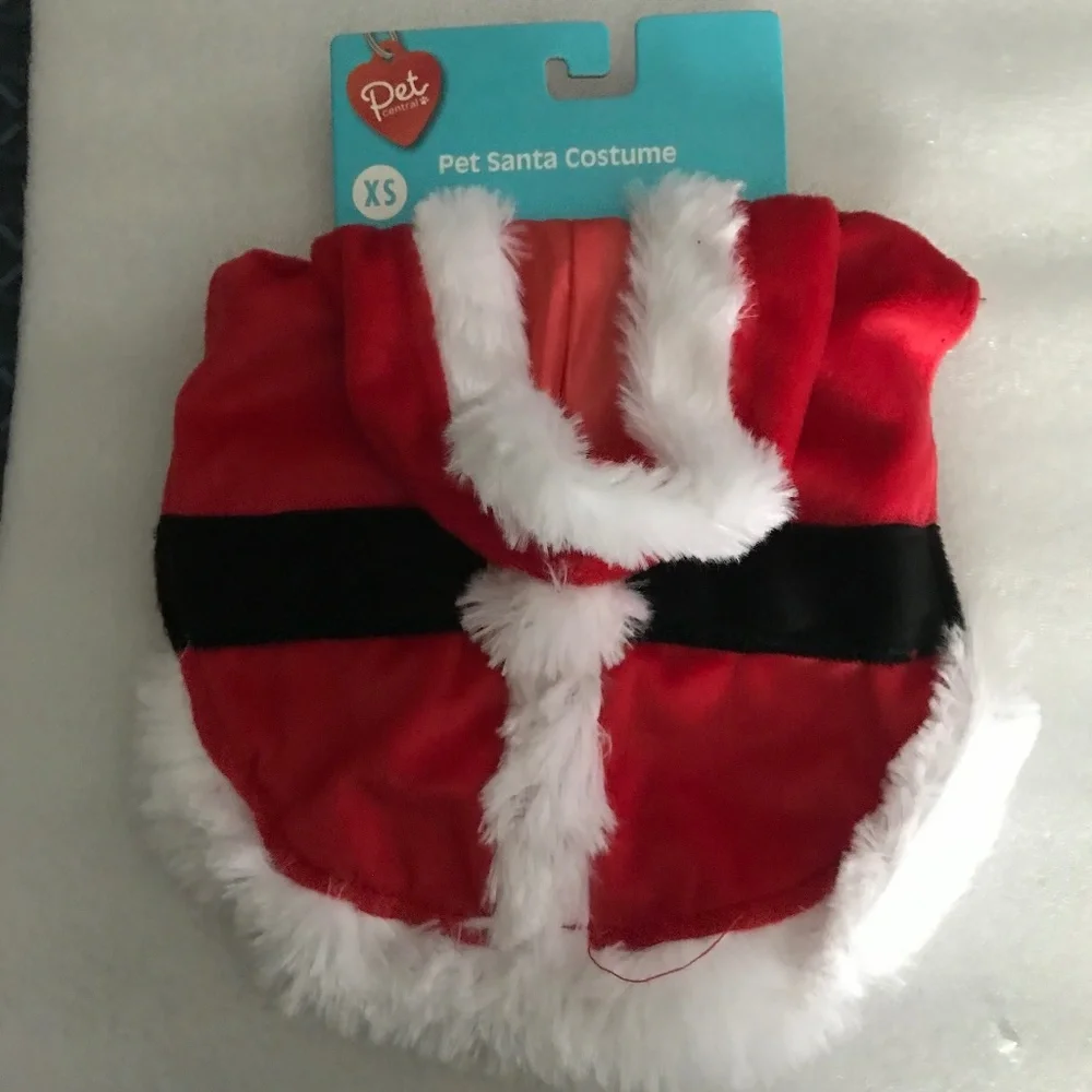 Pet Central Pet Santa Costume Size XS NEW
